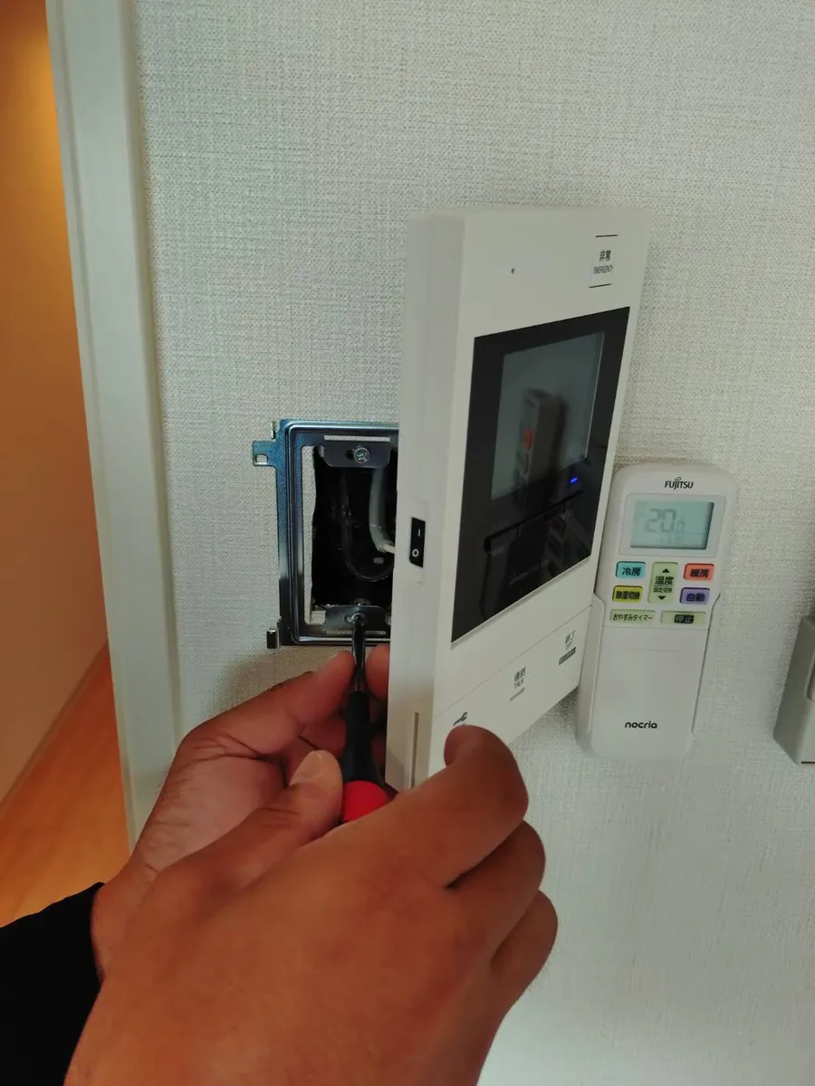 インターホン・給湯リモコンの取付