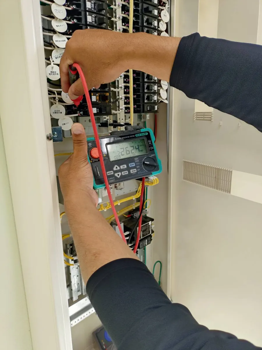 分電盤の絶縁抵抗測定